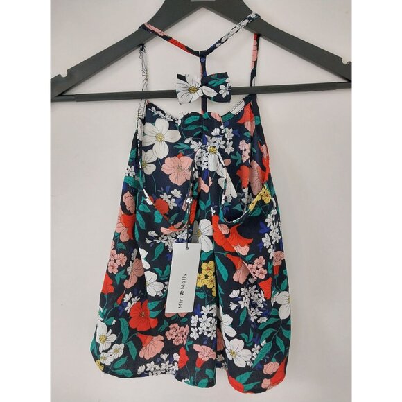 NWT Mini Molly Girls Floral Spaghetti Strap Camisole Shirt Sz 10/12 - Picture 2 of 8